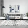 Image de vidaXL Tables basses 2 pcs blanc brillant 50x50x40cm bois d'ingénierie