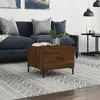 Image de vidaXL Table basse Chêne marron 50x50x40 cm Bois d'ingénierie