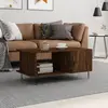 Image de vidaXL Table basse chêne marron 90x50x40 cm bois d'ingénierie