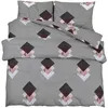 Image de vidaXL Ensemble de Housse de Couette Gris 260x220 cm Coton