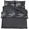 Image de vidaXL Ensemble de Housse de Couette, Parure de Lit avec Taie d'oreiller, Ensemble de Literie Chambre à Coucher, Noir 135x200 cm Coton