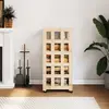 Image de vidaXL Porte-bûches avec roulettes 40x49x110 cm bois massif de pin