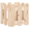 Image de vidaXL Jardinière avec Design de clôture 30x30x30 cm pin Massif, jardinière d'extérieur, boîte à Fleurs, boîte de Jardin, jardinière de Patio