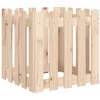 Image de vidaXL Jardinière avec Design de clôture 50x50x50 cm pin Massif, jardinière d'extérieur, boîte à Fleurs, boîte de Jardin, jardinière de Patio