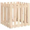 Image de vidaXL Jardinière avec Design de clôture 60x60x60 cm pin Massif, jardinière d'extérieur, boîte à Fleurs, boîte de Jardin, jardinière de Patio