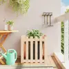 Image de vidaXL Jardinière avec design de clôture 60x60x60 cm pin massif