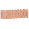 Image de vidaXL Lit Surélevé de Jardin Design de Clôture, Bac à Fleurs, Pot de Plantes, Jardinière de Jardin, Marron 100x30x30 cm Bois de Douglas Massif