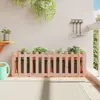 Image de vidaXL Lit surélevé de jardin design de clôture bois douglas massif