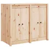 Image de vidaXL Armoire de Cuisine d'Extérieur MEPPEL, Meuble de Rangement, Organisateur de Jardin Terrasse Patio Extérieur, Marron Bois de Pin Massif