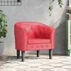 Image de vidaXL Chaise cabriolet rouge similicuir