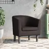 Image de vidaXL Fauteuil marron similicuir