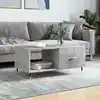 Image de vidaXL Table basse gris béton 90x50x40 cm bois d'ingénierie