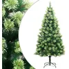 Image de Sapin de Noël artificiel à charnières avec support 180 cm