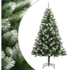 Image de vidaXL Sapin de Noël Artificiel à charnières avec Neige floquée 150 cm