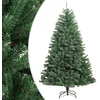 Image de vidaXL Sapin de Noël Artificiel à Charnières avec Support, Arbre de Noël avec Pointes, Décoration de Fête Intérieur Extérieur, Moderne, Vert 210 cm