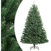Image de vidaXL Sapin de Noël Artificiel à Charnières avec Support, Arbre de Noël avec Pointes, Décoration de Fête Intérieur Extérieur, Moderne, Vert 240 cm