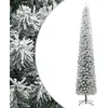 Image de Sapin de Noël mince avec support et flocon de neige 270 cm PVC