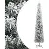 Image de Sapin de Noël mince avec support et flocon de neige 300 cm PVC