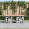 Image de vidaXL Banc de jardin design gabion 103x44x42cm bois massif de douglas