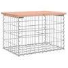 Image de vidaXL Banc de Jardin Design Gabion 63x44x42 cm Bois Massif de Douglas