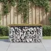 Image de vidaXL Banc de jardin design gabion 83x44x42 cm bois de pin imprégné