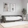 Image de vidaXL Lit de jour avec matelas gris foncé 80x200 cm tissu