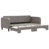 Image de vidaXL Lit de Jour avec Lit Gigogne, Canapé-lit, Lit d'Invité, Meuble de Chambre à Coucher Salle de Séjour, Moderne, Taupe 80x200 cm Tissu