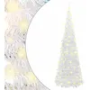 Image de vidaXL Sapin de Noël Artificiel escamotable 200 LED Blanc 210 cm