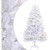 Image de vidaXL Sapin de Noël Artificiel à charnières avec Support Blanc 270 cm