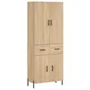 Image de vidaXL Buffet Haut Chêne Sonoma 69,5x34x180 cm Bois d'ingénierie
