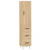 Image de vidaXL Buffet Haut Chêne Sonoma 34,5x34x180 cm Bois d'ingénierie