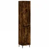 Image de Buffet haut Chêne fumé 34,5x34x180 cm Bois d ingénierie