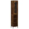 Image de vidaXL Buffet Haut, Armoire de Rangement avec Pieds, Meuble de Rangement, Organisateur Salon Salle de Séjour, Chêne Fumé Bois d'Ingénierie