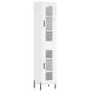 Image de Buffet haut Blanc 34,5x34x180 cm Bois d ingénierie