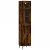 Image de vidaXL Buffet Haut, Armoire de Rangement avec Pieds, Meuble de Rangement, Organisateur Salon Salle de Séjour, Chêne Fumé Bois d'Ingénierie