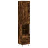 Image de vidaXL Buffet Haut, Armoire de Rangement avec Pieds, Meuble de Rangement, Organisateur Salon Salle de Séjour, Moderne, Chêne Fumé Bois d'Ingénierie