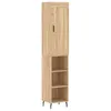 Image de vidaXL Buffet Haut, Armoire de Rangement avec Pieds, Meuble de Rangement, Organisateur Salon Salle de Séjour, Moderne, Chêne Sonoma Bois d'Ingénierie