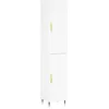 Image de vidaXL Buffet Haut Blanc 34,5x34x180 cm Bois d'ingénierie