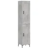 Image de vidaXL Buffet Haut, Armoire de Rangement avec Pieds, Meuble de Rangement, Organisateur Salon Salle de Séjour, Moderne, Gris Béton Bois d'Ingénierie