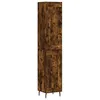Image de vidaXL Buffet Haut, Armoire de Rangement avec Pieds, Meuble de Rangement, Organisateur Salon Salle de Séjour, Moderne, Chêne Fumé Bois d'Ingénierie