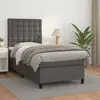 Image de vidaXL Sommier à lattes de lit avec matelas Gris 80x200 cm Similicuir