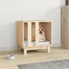 Image de vidaXL Niche pour chien 50x40x52 cm Bois de pin massif