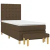 Image de vidaXL Sommier à Lattes de lit avec Matelas Marron foncé 80x200 cm