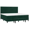 Image de vidaXL Sommier à Lattes de lit et Matelas Vert foncé 200x200cm Velours