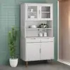 Image de vidaXL Dessus de buffet MOLDE Blanc 90x35x100 cm Bois massif de pin