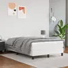Image de vidaXL Sommier à lattes de lit avec matelas Blanc 120x200cm Similicuir