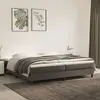 Image de vidaXL Sommier à lattes de lit et matelas Gris foncé 200x200cm Velours