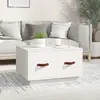 Image de vidaXL Table basse Blanc 60x53x35 cm Bois massif de pin