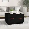 Image de vidaXL Table basse Noir 60x53x35 cm Bois massif de pin
