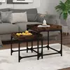 Image de vidaXL Tables d'appoint 2 pcs Chêne fumé Bois d'ingénierie